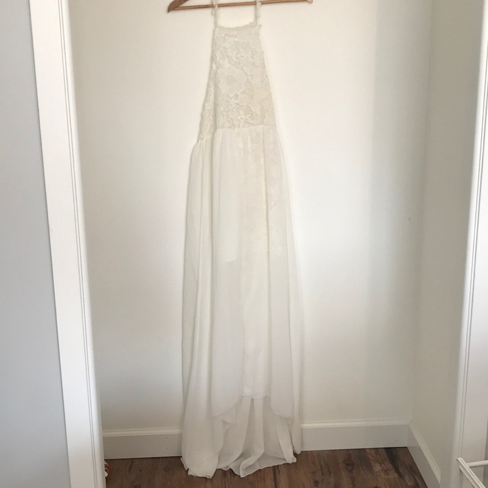 New Maxi white lace dress